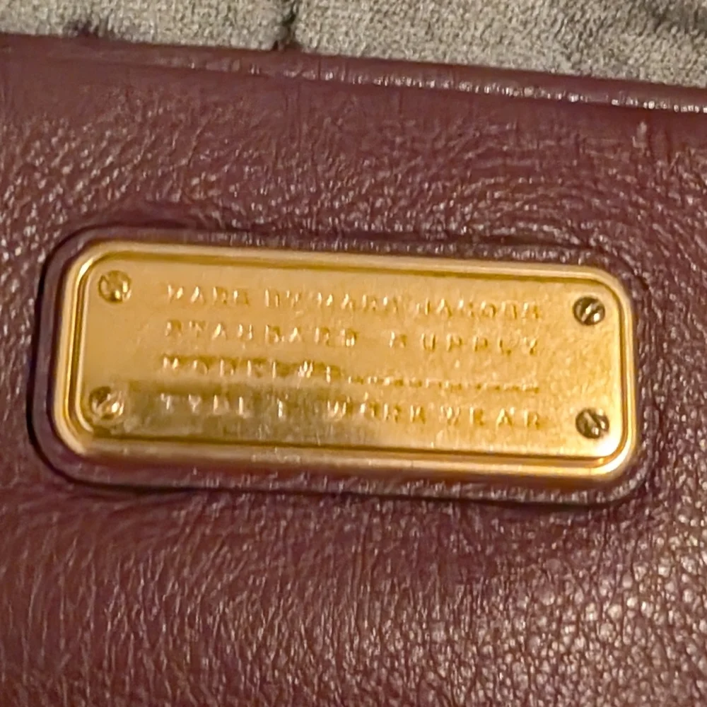 Marc By Marc Jacobs Elegant Burgundy Leather Mini Crossbody Bag Excellent! - Picture 7 of 8